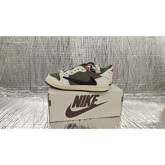 Air Jordan 1 Low OG, Travis Scott Med Olive PS Size- 2.5Y DO5442-200 main image 12